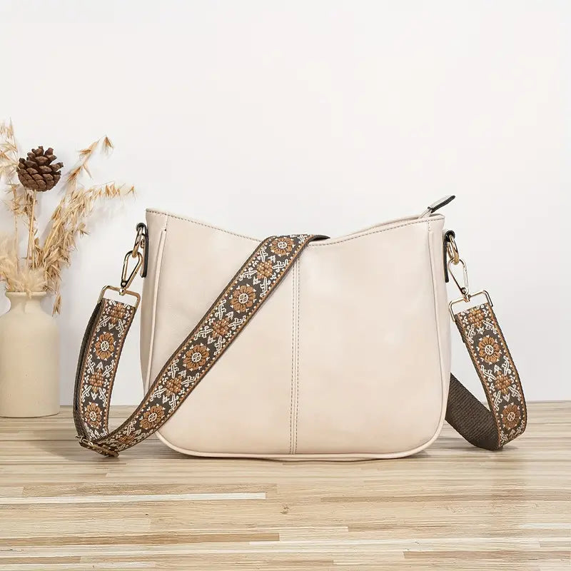 Audra - Elegant Vegan Shoulder Bag with Gold Details