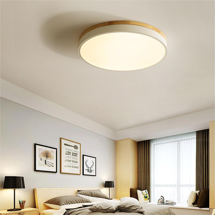 Clarova - Modern Wood LED Ceiling Light Flush Mount For Style