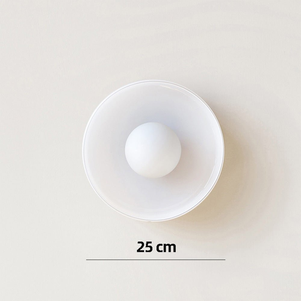 Alvarra - Modern Round Ceiling Lamp With Orange Ring And Ball