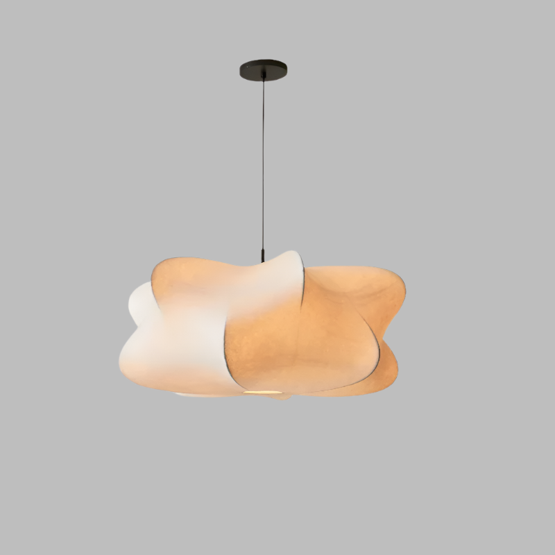 Glowyn - Wabi Sabi Silk Hanging Lamp Elegant Ambient Light For Home