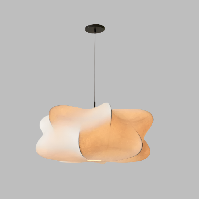 Glowyn - Wabi Sabi Silk Hanging Lamp Elegant Ambient Light For Home