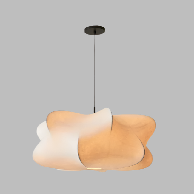 Glowyn - Wabi Sabi Silk Hanging Lamp Elegant Ambient Light For Home