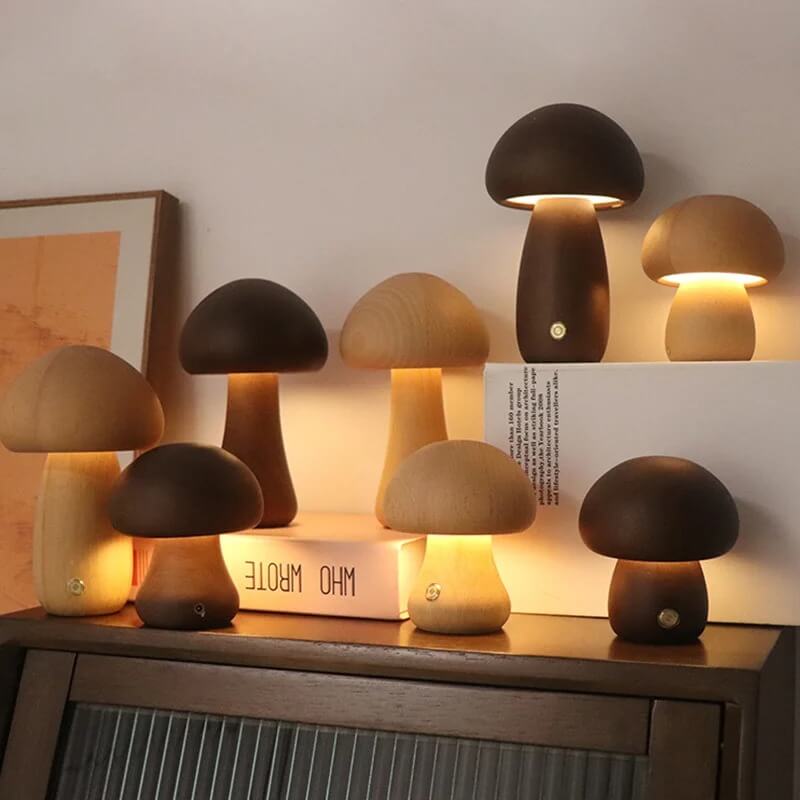 Candelis - Mushroom Night Lamp With Warm Soft Glow LED Ambient