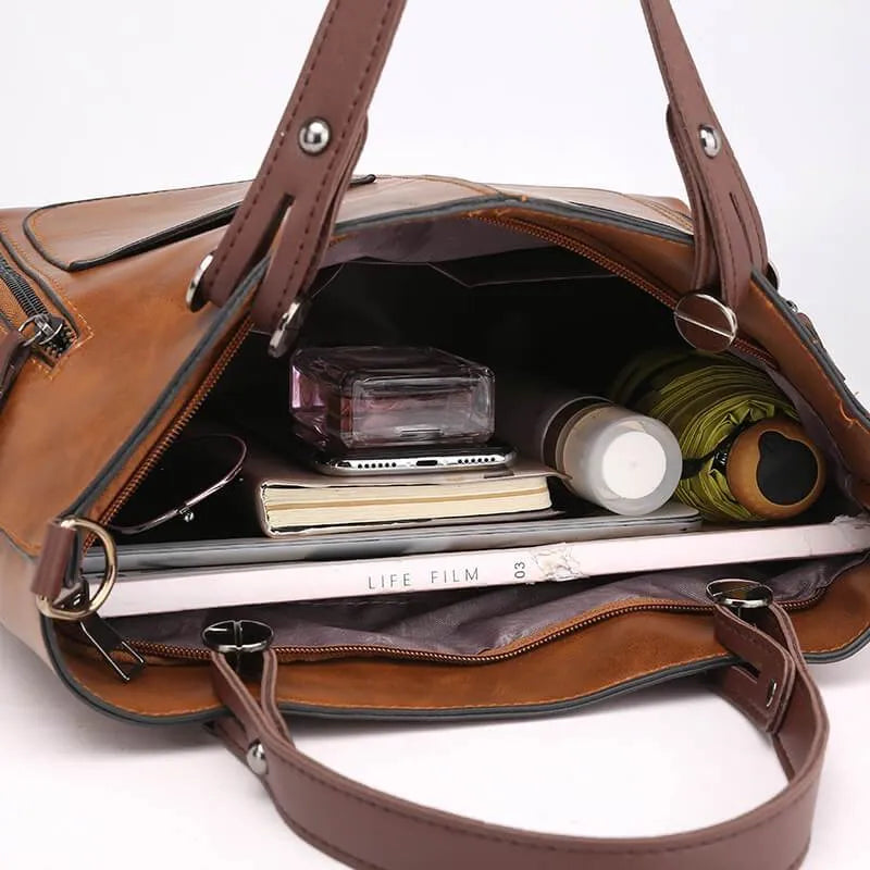 Marina - Sophisticated Women's Leather Shoulder Bag for Every Occasion