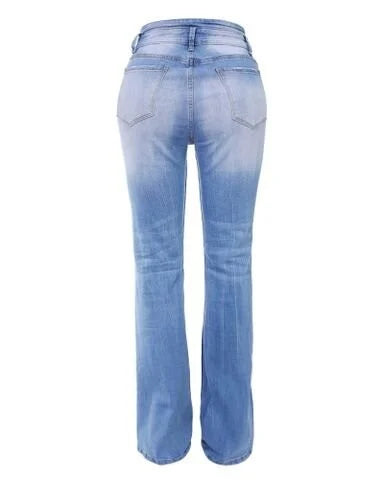 Maisey - High-waisted Bootcut Jeans with Tailored Fit and Stretch Fabric