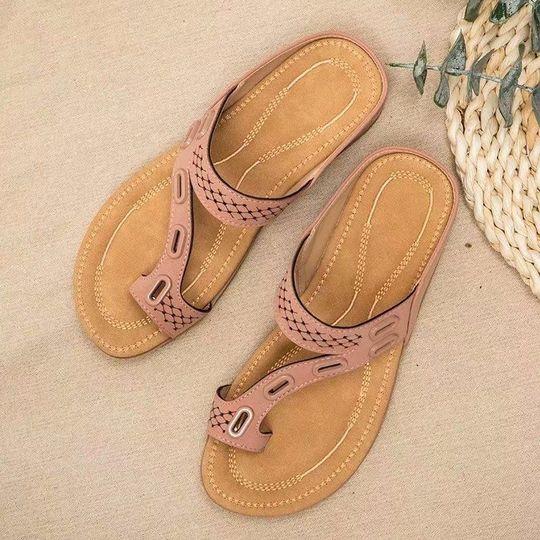 Jocelyn - Stylish Orthopedic Sandals with Contoured Footbed and Braided Straps