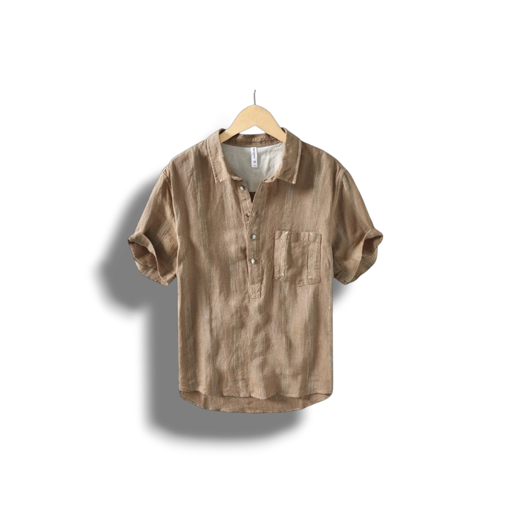 Andreas - Stylish Men's Vintage Linen Shirt for Timeless Elegance