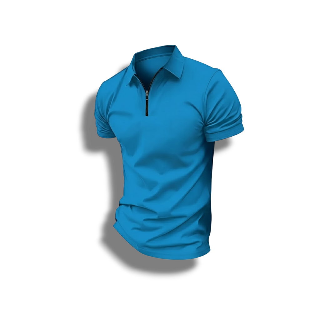 Ansel - Stylish Men's Casual Zipper Shirt with Classic Lapel Collar