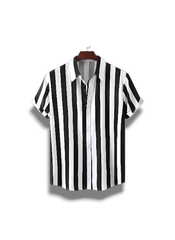 Corey - Stylish Men's Vertical Stripe Shirt for Office and Casual Wear