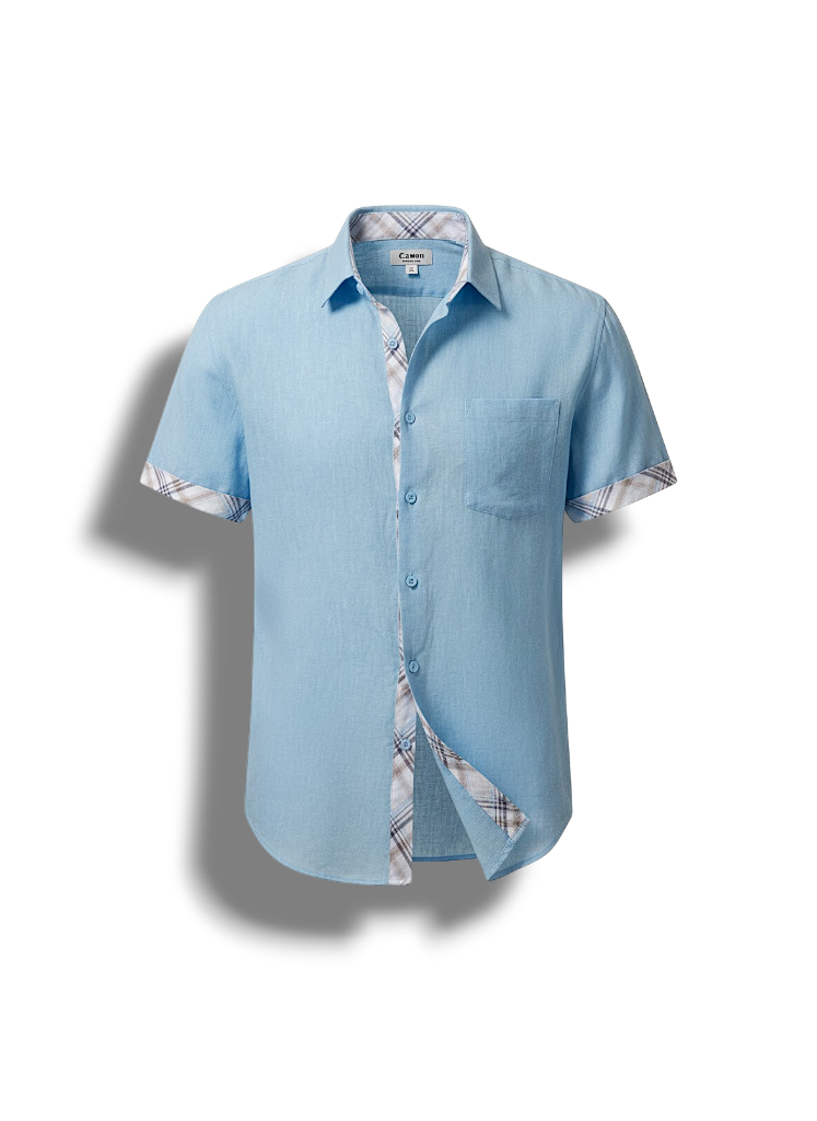 Theo - Stylish V-neck Shirt for Men in Light Colors