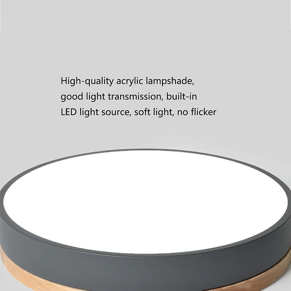 Clarova - Modern Wood LED Ceiling Light Flush Mount For Style