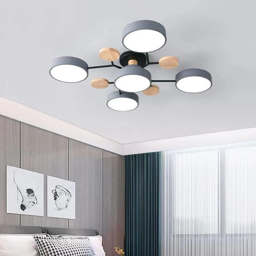 Ornava - Modern LED Flush Mount Ceiling Light Chandelier for Home