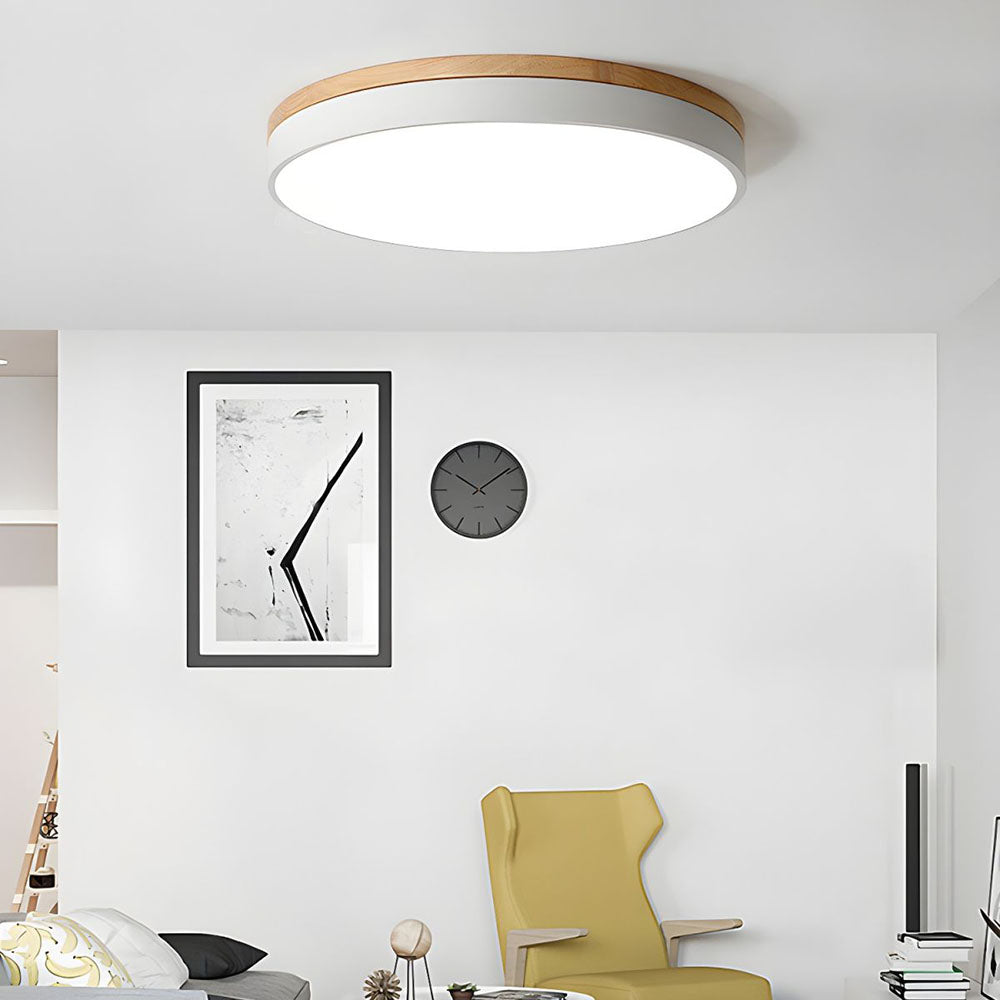 Clarova - Modern Wood LED Ceiling Light Flush Mount For Style