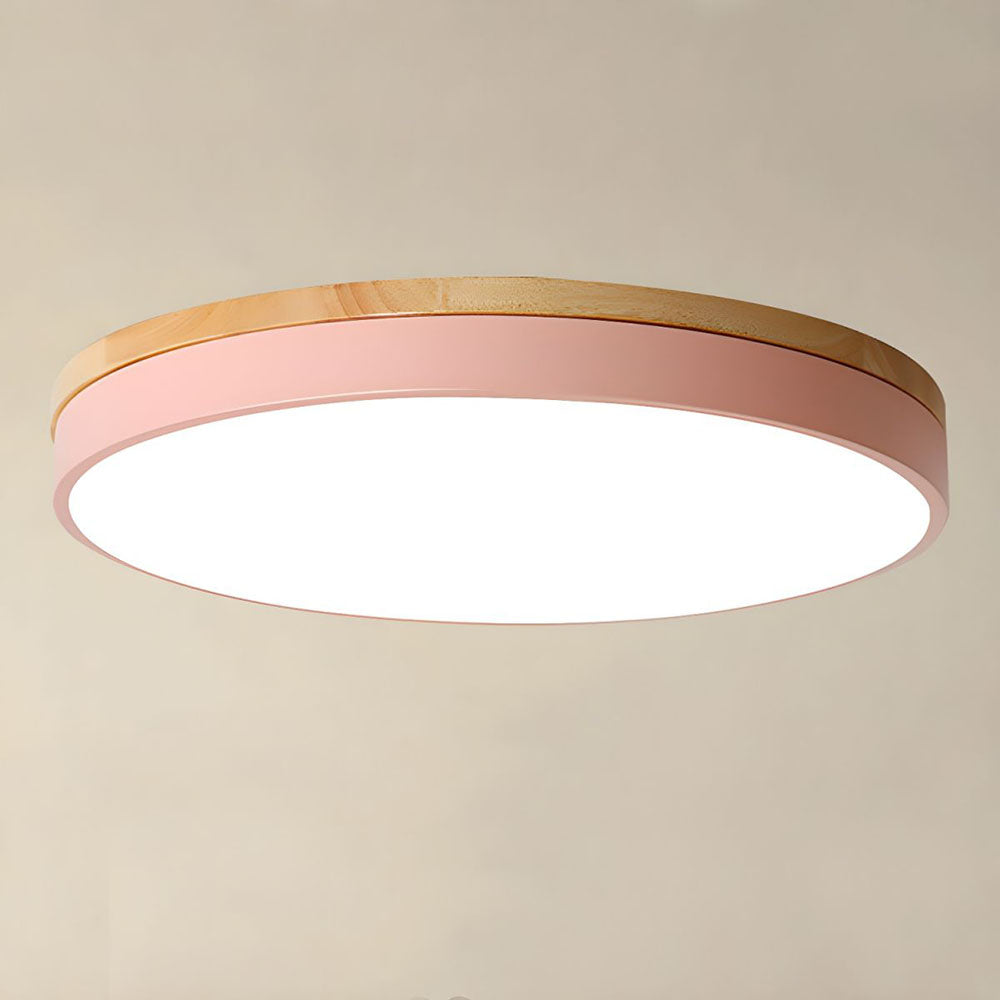 Clarova - Modern Wood LED Ceiling Light Flush Mount For Style