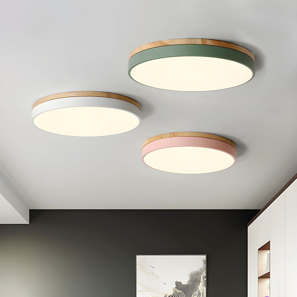Clarova - Modern Wood LED Ceiling Light Flush Mount For Style