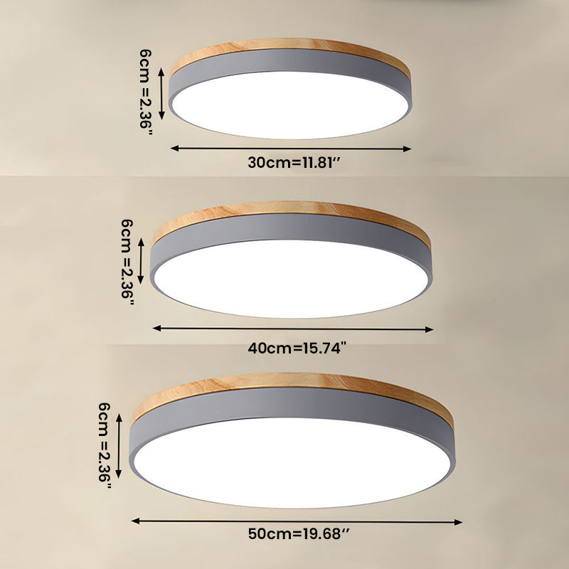 Clarova - Modern Wood LED Ceiling Light Flush Mount For Style