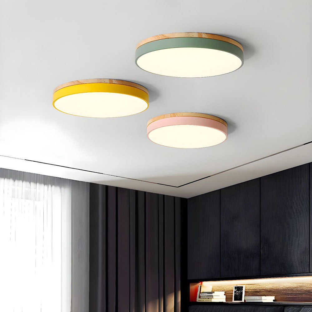 Clarova - Modern Wood LED Ceiling Light Flush Mount For Style