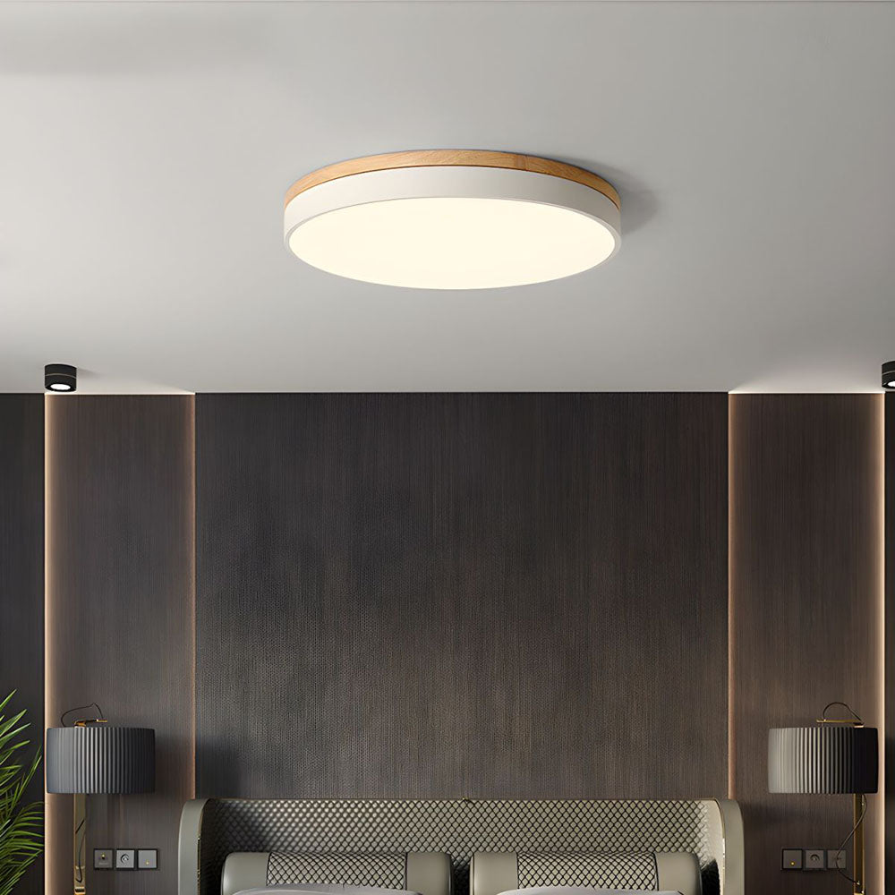 Clarova - Modern Wood LED Ceiling Light Flush Mount For Style