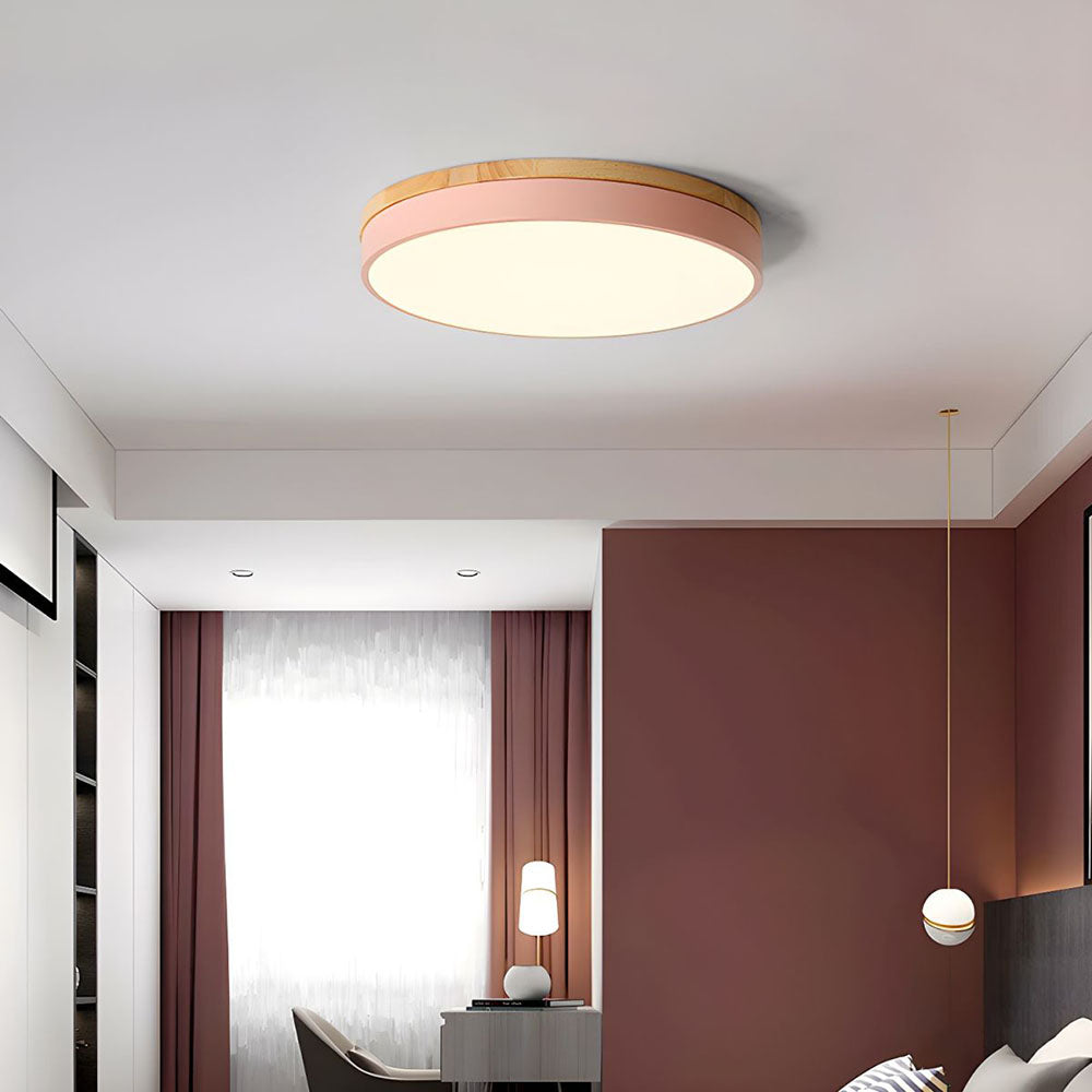 Clarova - Modern Wood LED Ceiling Light Flush Mount For Style