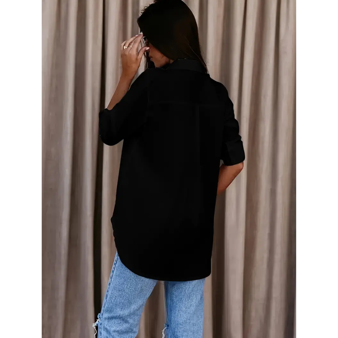 Bernice - Elegant Women's Blouse with Long Sleeves and Chic Design