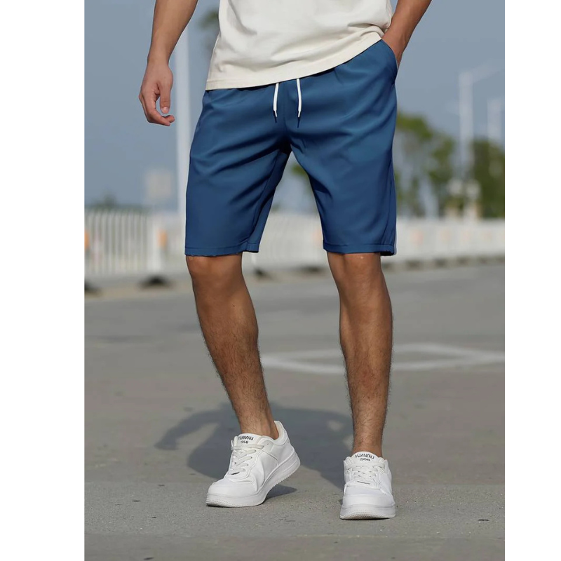 Arnold - Casual Men's Shorts with Drawstring and Low Rise