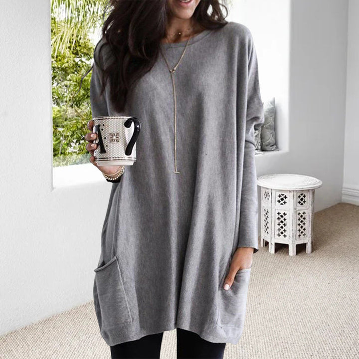 Zella - Stylish Women's Sweater with Pockets and Relaxed Fit