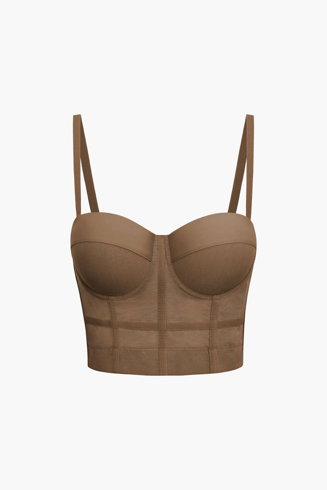 Chessa - Seductive Mesh Bustier Top with Underwire for a Feminine Look