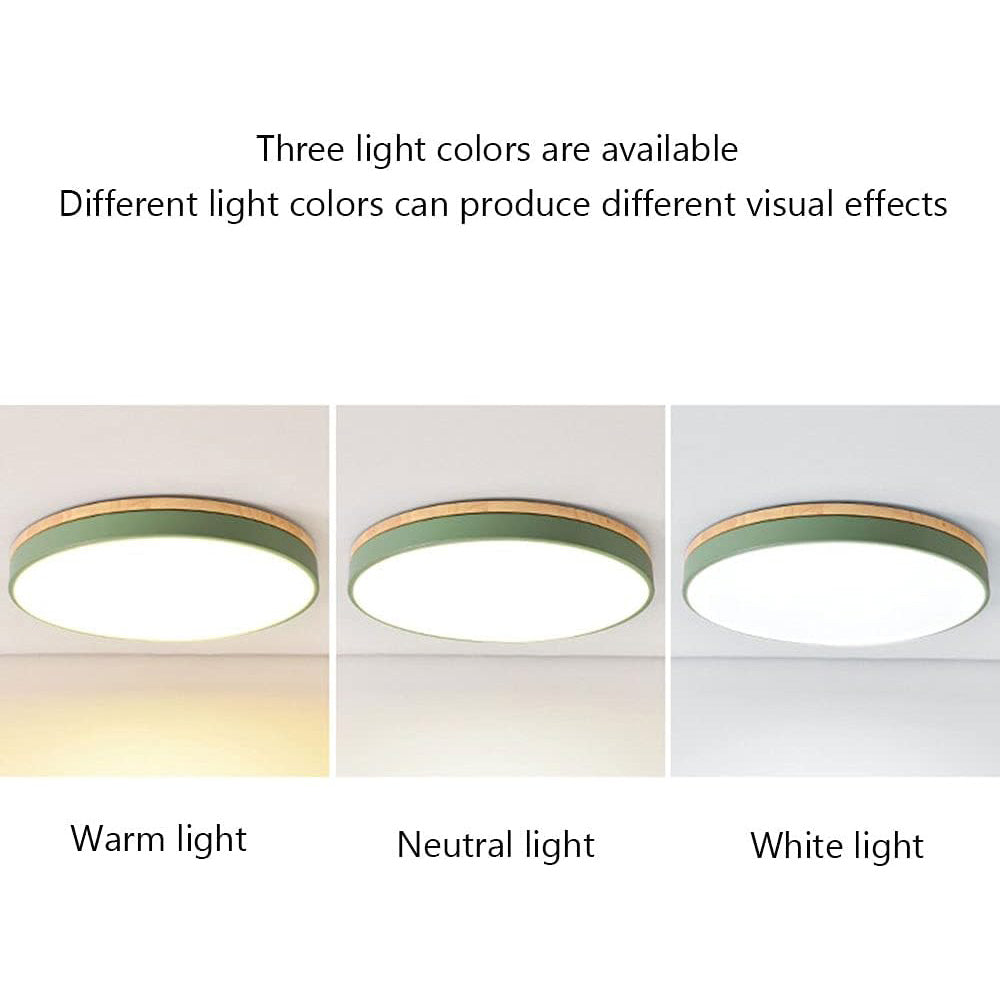 Clarova - Modern Wood LED Ceiling Light Flush Mount For Style