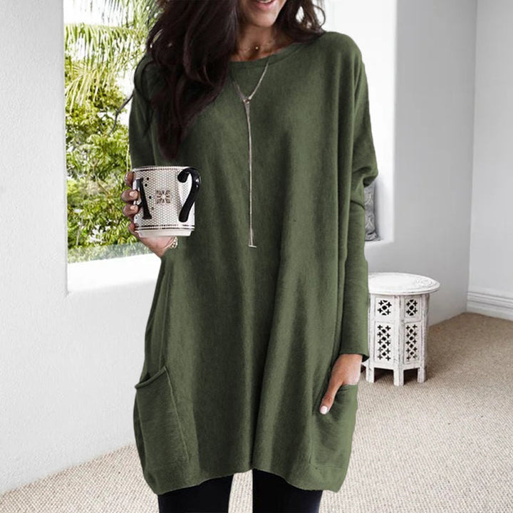 Zella - Stylish Women's Sweater with Pockets and Relaxed Fit