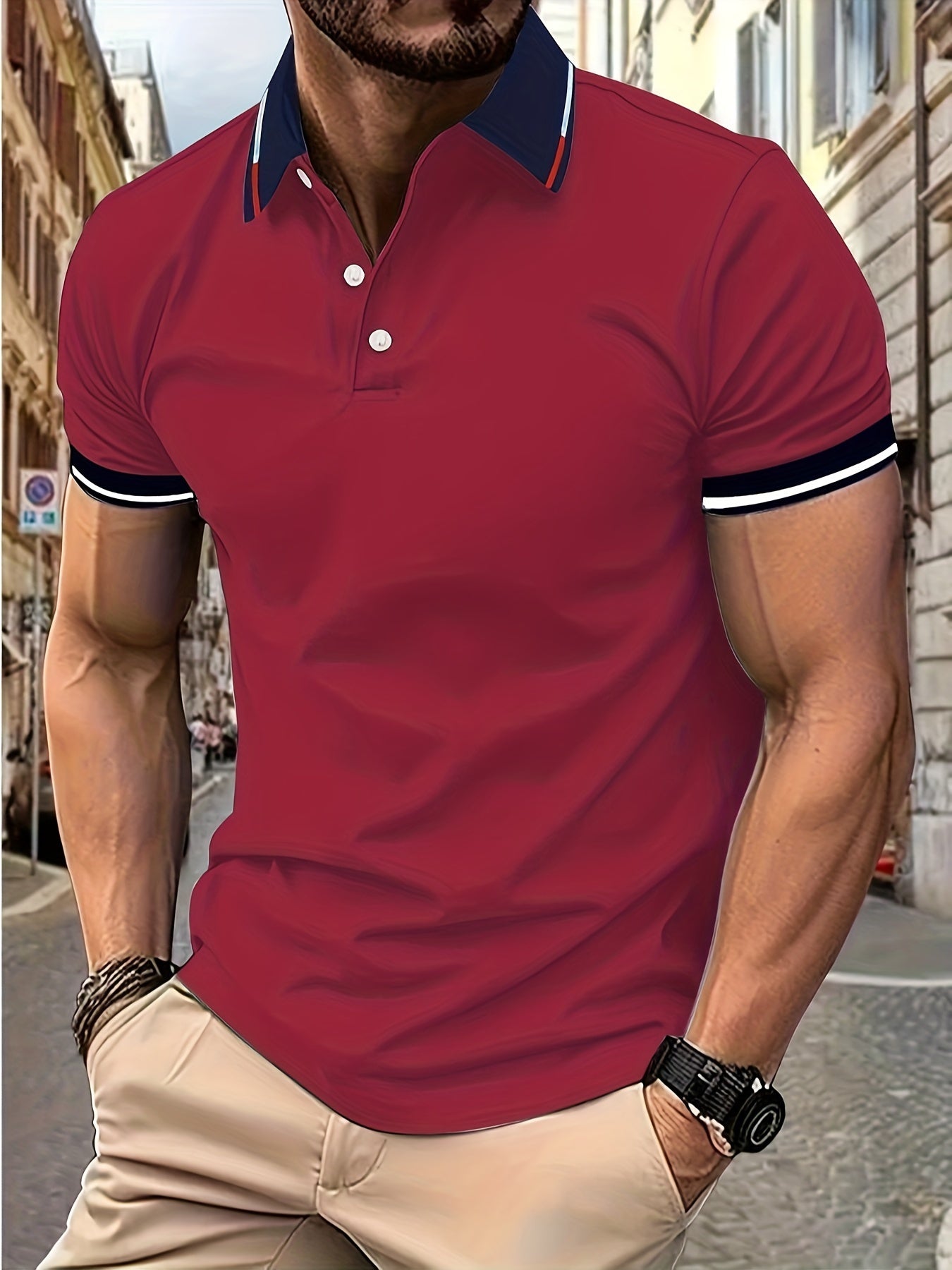 Archer - Breathable Men's Polo Shirt for Summer Elegance