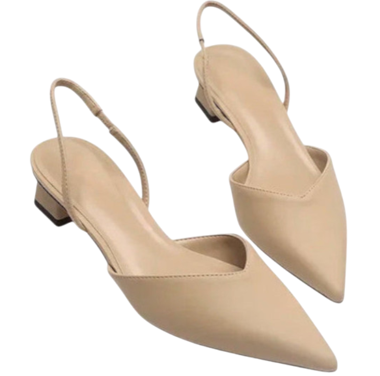 Everley - Elegant Slingback Pump Sandals with Pointed Toe