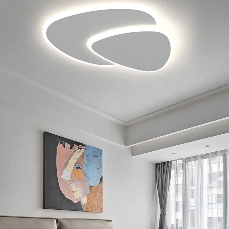 Gardenra - LunaGlow LED Ceiling Light White Metal Acrylic Bedroom