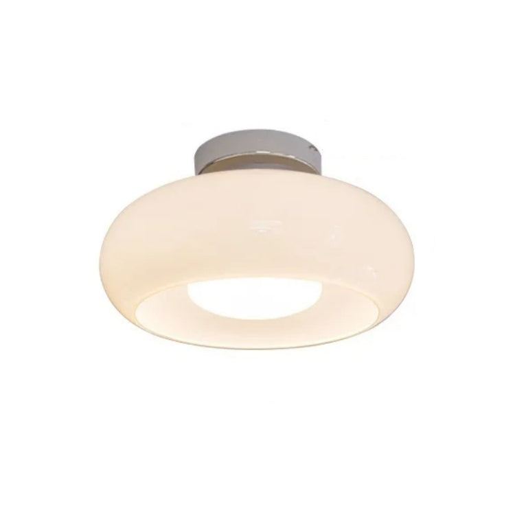 Ambrelle – Round Ceiling Light with Amber Glass Shade