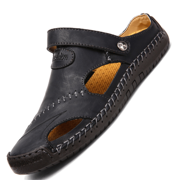 Imogen - Comfortable Orthopedic Leather Sandals with Adjustable Arch Support