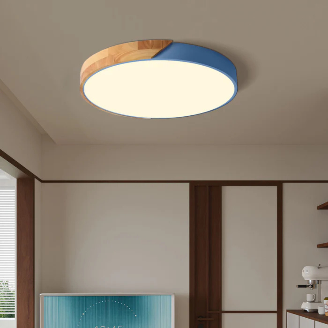 Matellis - Nordic Wood Led Ceiling Light In Scandinavian Style