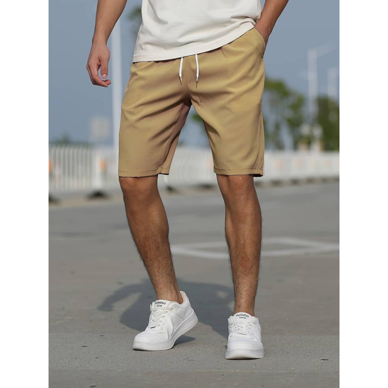 Arnold - Casual Men's Shorts with Drawstring and Low Rise