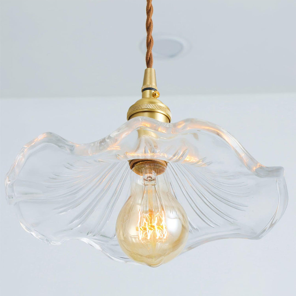 Glowura - Hibiscus Glass LED Pendant Lamp Elegant Home Accent Style