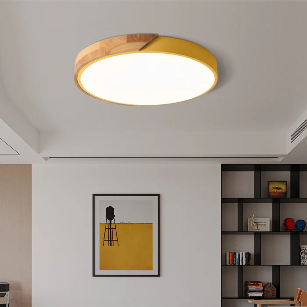 Matellis - Nordic Wood Led Ceiling Light In Scandinavian Style