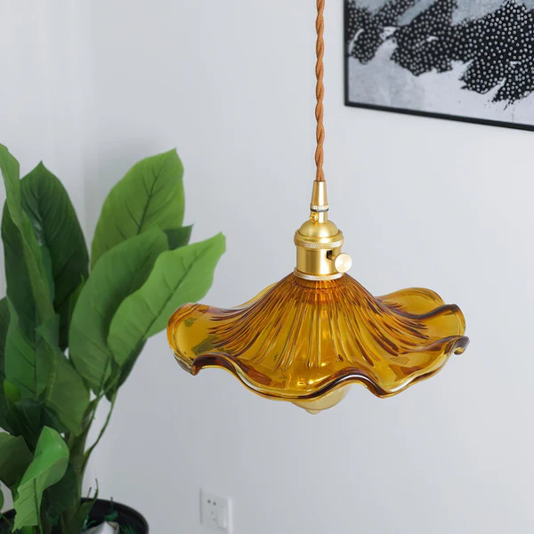 Coverra - Hibiscus Glass Pendant Lamp For Ambient Glow