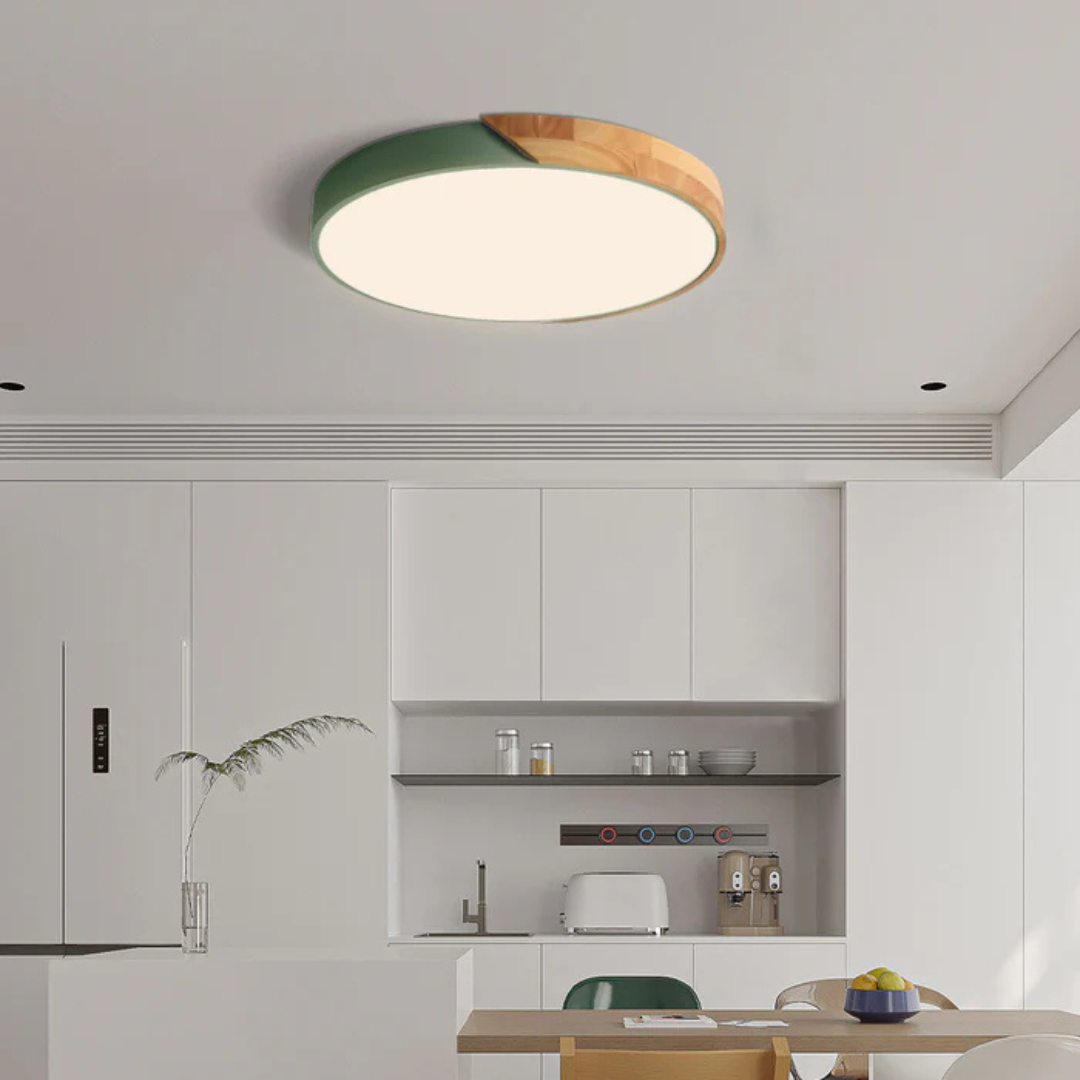 Matellis - Nordic Wood Led Ceiling Light In Scandinavian Style