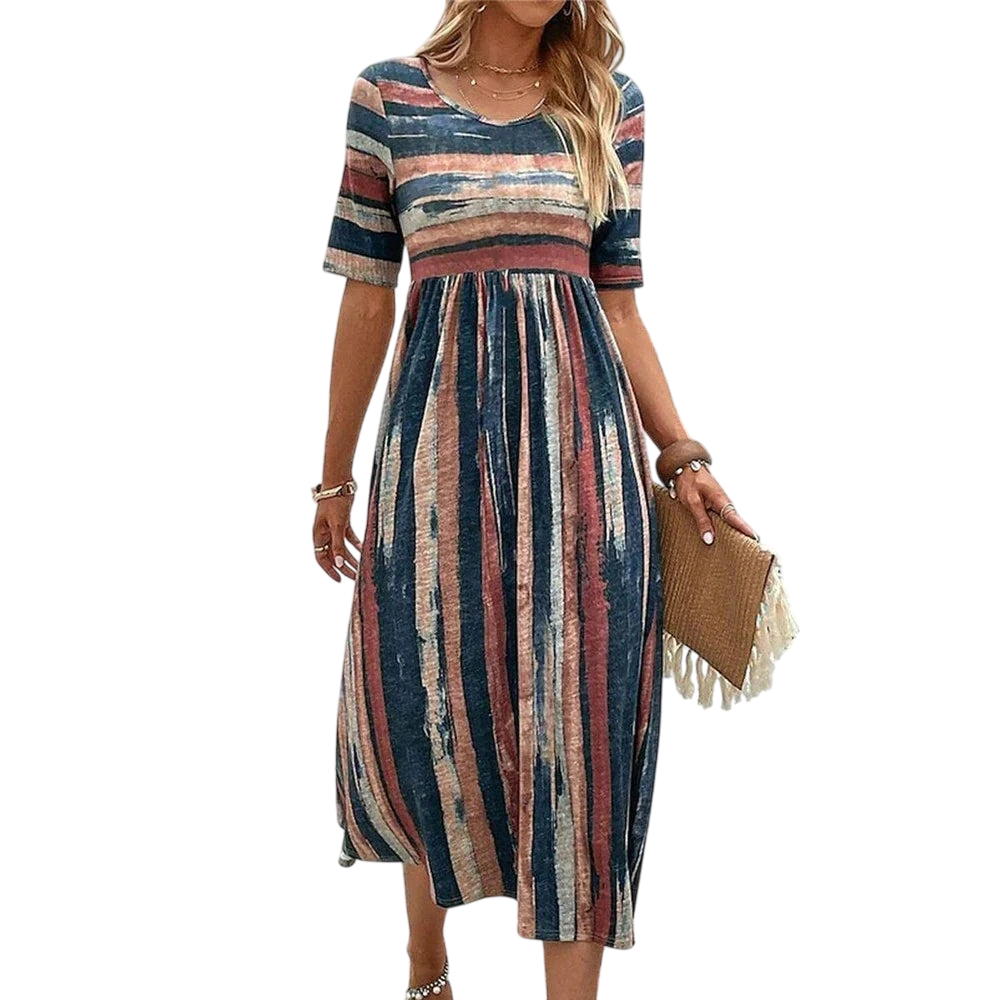 Theresa - Elegant Women's Dress in Comfortable Linen for Summer Events