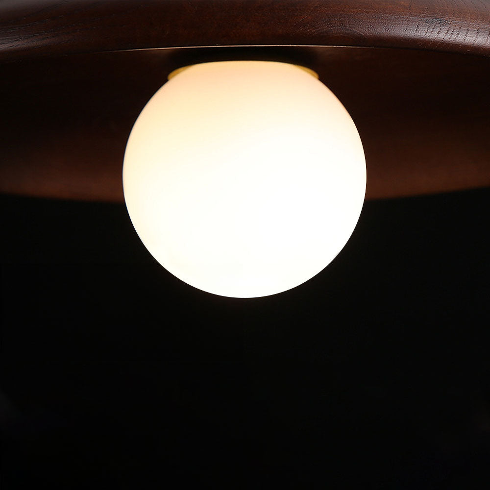 Havessa - Nordic Wood Minimalist Round Ceiling Light for Hallway Design