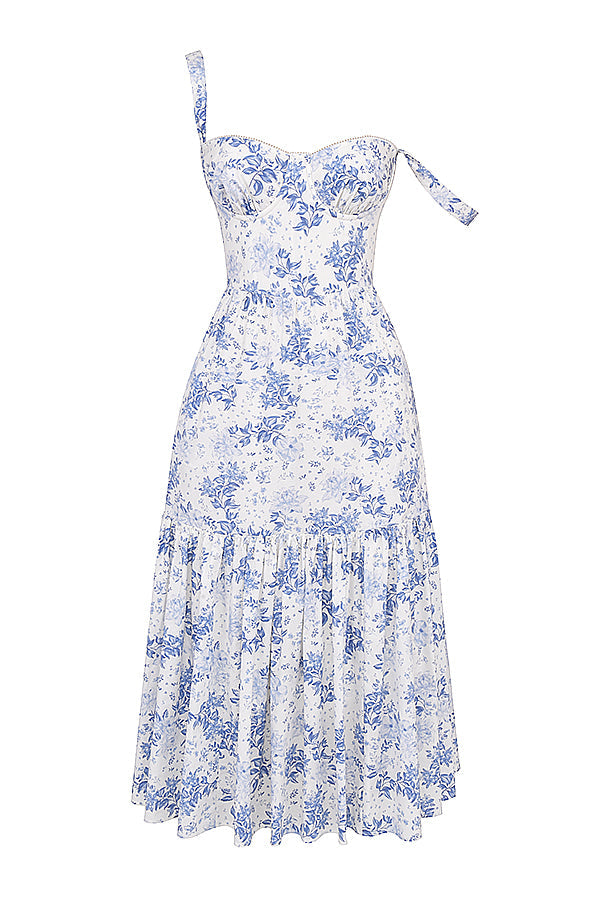 Brigid - Women's Floral Midi Summer Dress for Casual Outings