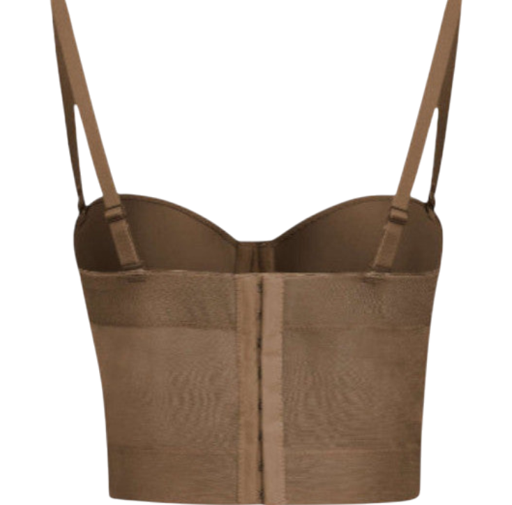Chessa - Seductive Mesh Bustier Top with Underwire for a Feminine Look