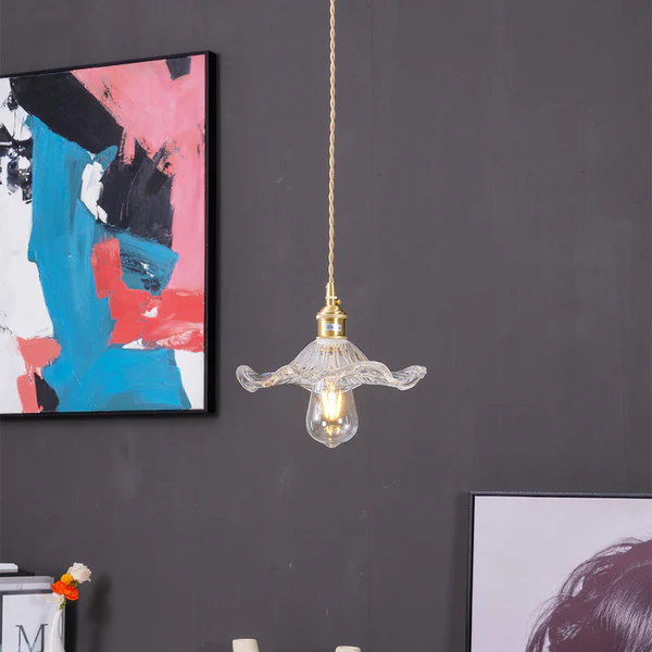 Coverra - Hibiscus Glass Pendant Lamp For Ambient Glow