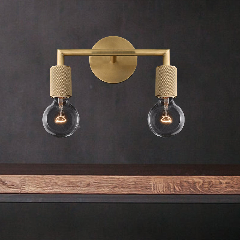 Lanterna - Modern Brass Double Bulb Wall Sconce for Elegant Homes
