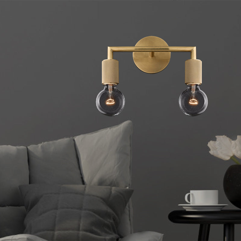 Lanterna - Modern Brass Double Bulb Wall Sconce for Elegant Homes