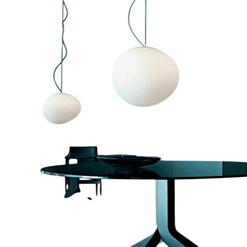 Statuvia - LuxeGlow Floating Pebble Pendant Lamp For Dining Room