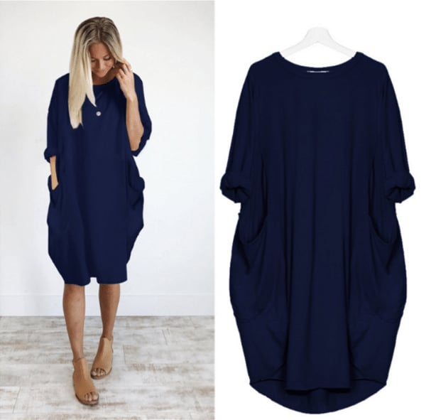 Aerith - Stylish and Comfortable Casual Women's Dress with Pockets