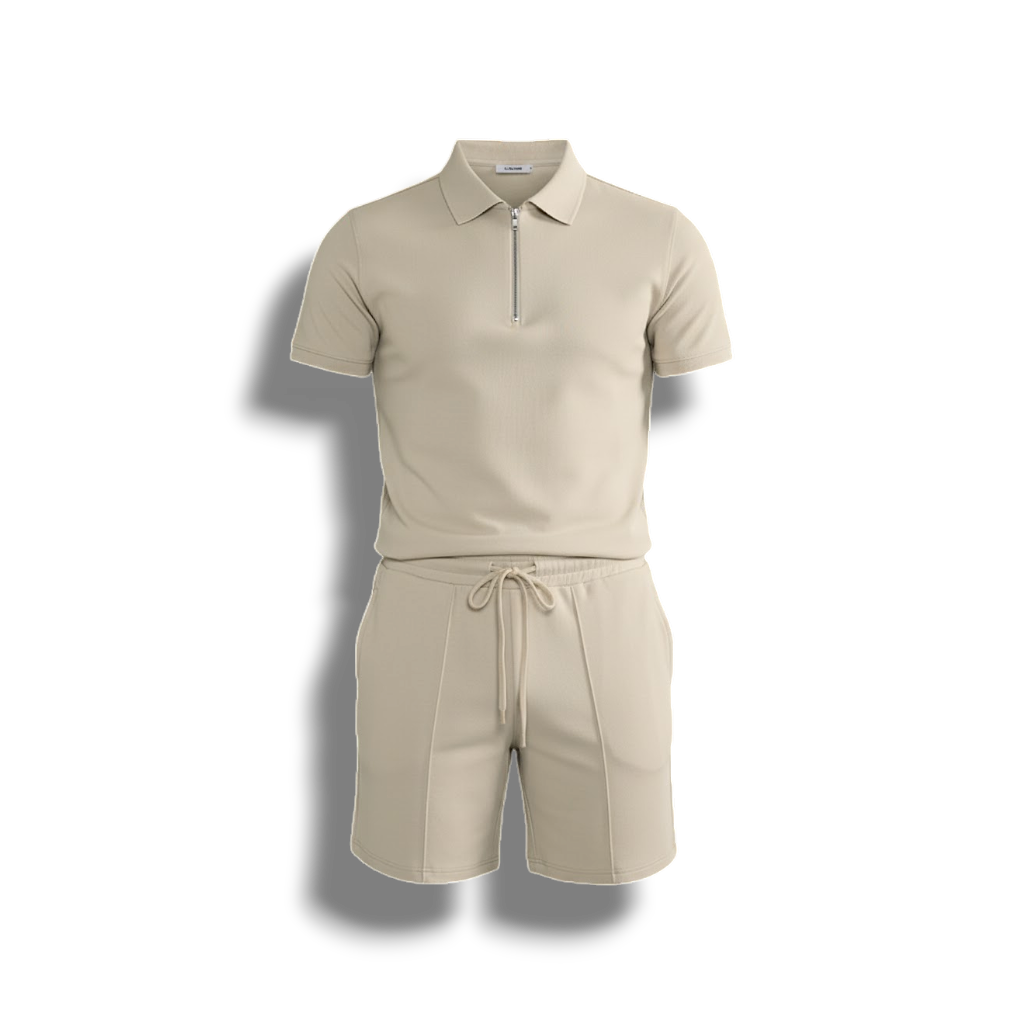 Gage - Stylish Men's Summer Set with Comfortable Zipper Design